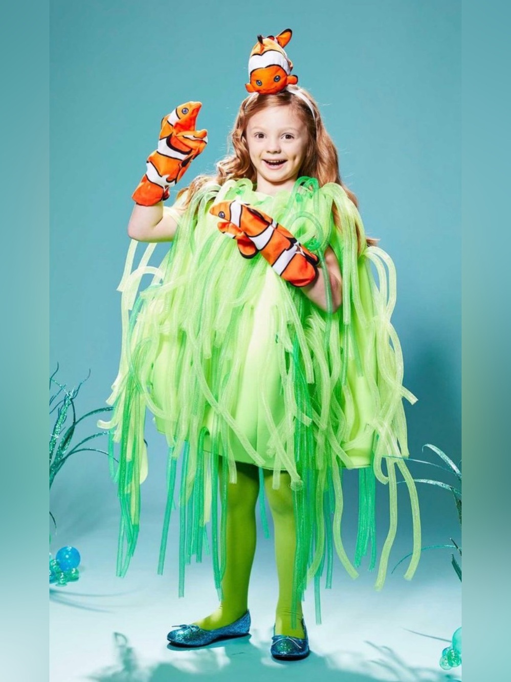 Chasing Fireflies Sea Anemone with Clownfish Kids Costume size 4/6 BRAND NEW